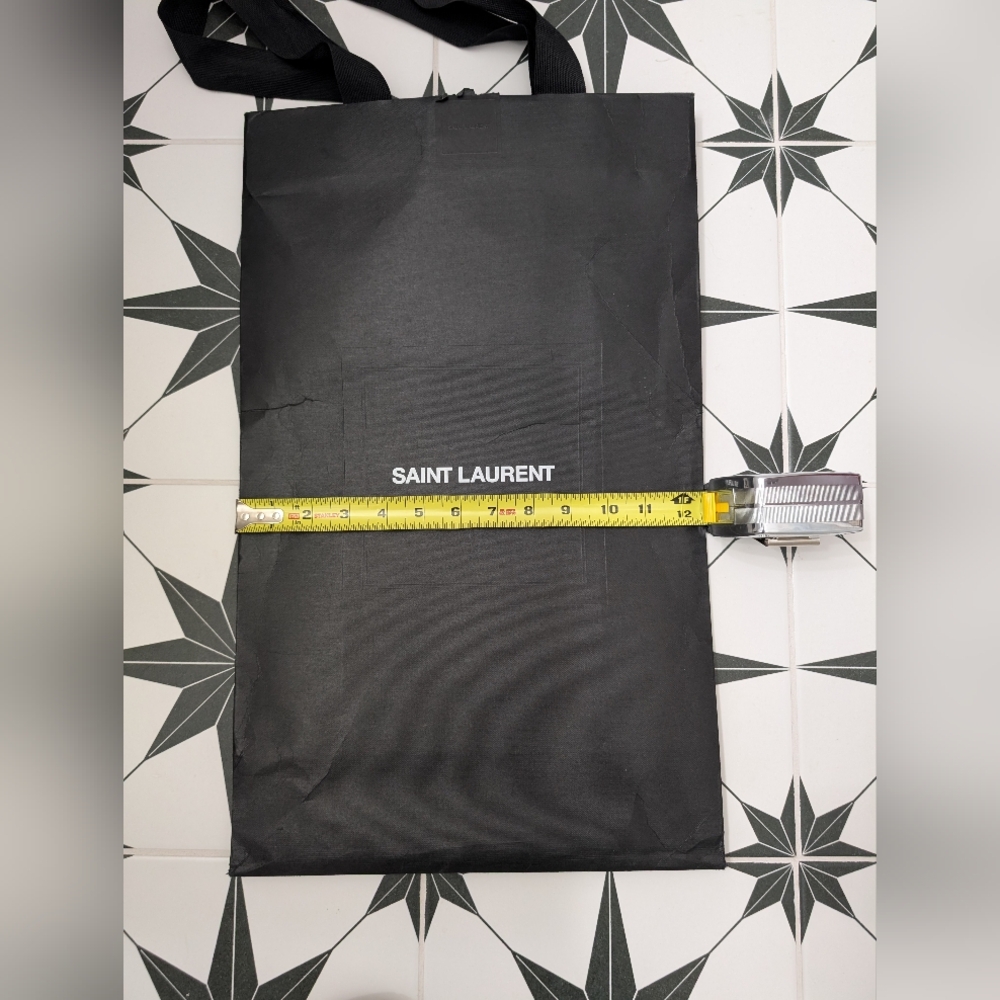 Saint Laurent Black Gift Box With Dust Bag And Branded Shopping Bag - Picture 4 of 16